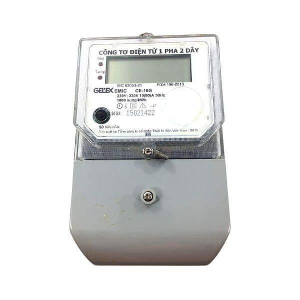 Công tơ điện tử 1 Pha 1 giá EMIC CE-18 5/80A