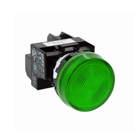 Đèn báo pha IDEC YW1P-1EQM3G 220V 22mm (xanh lá cây)