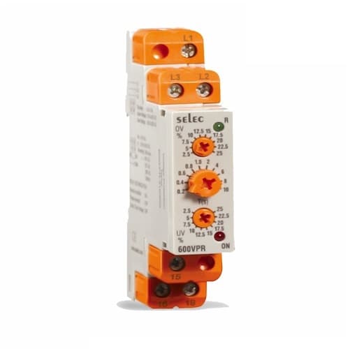 Rơ le bảo vệ pha và điện áp Selec 600VPR-310/520 (310-520V)