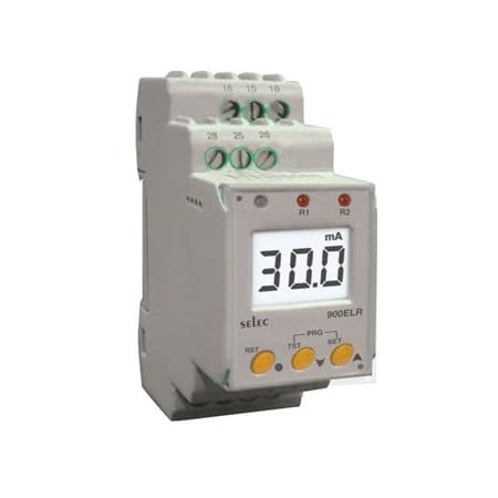Rơ le bảo vệ dòng rò và chạm đất Selec 900ELR-2-230V (0.01-30A)