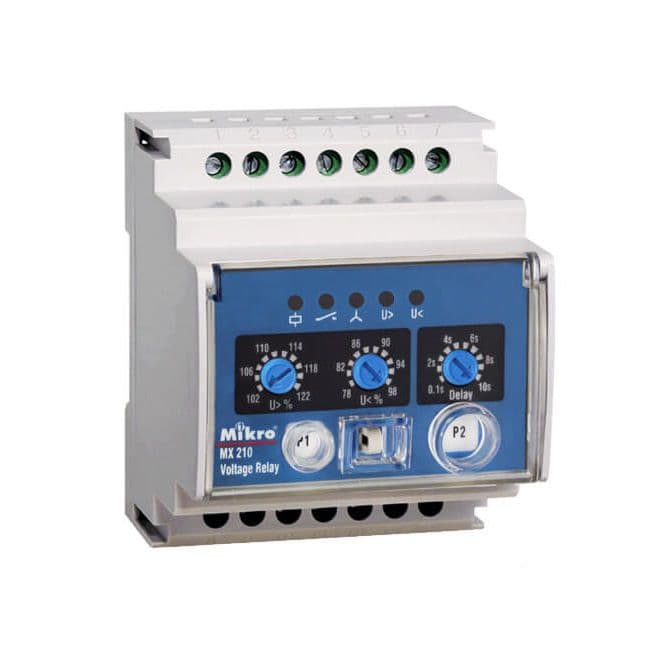 Rơ le bảo vệ pha và điện áp Mikro MX210-415V
