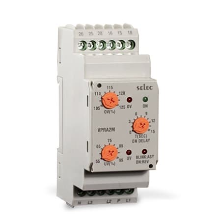 Rơ le bảo vệ điện áp Selec VPRA2M (230V)