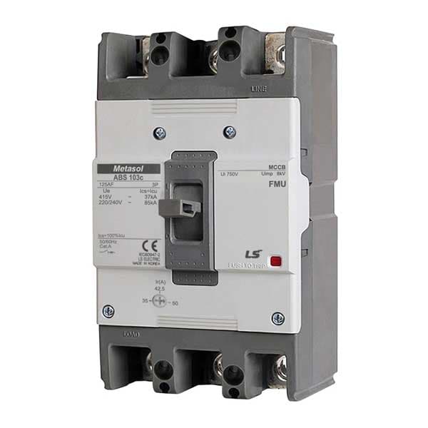 MCCB chỉnh dòng LS ABS103c FMU (75- 100A) 3P 37kA