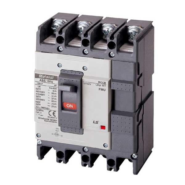 MCCB chỉnh dòng LS ABS104c FMU (70- 100A) 4P 37kA