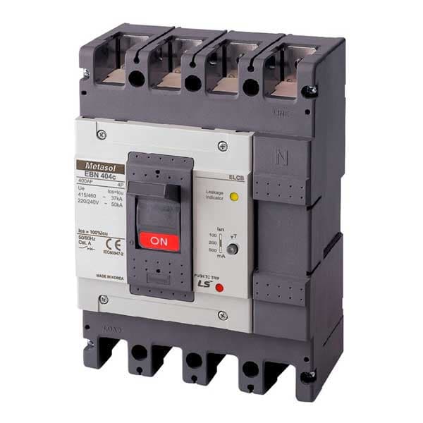 CB khối chống giật LS EBN404c 250A 4P (100-500mA) 37kA