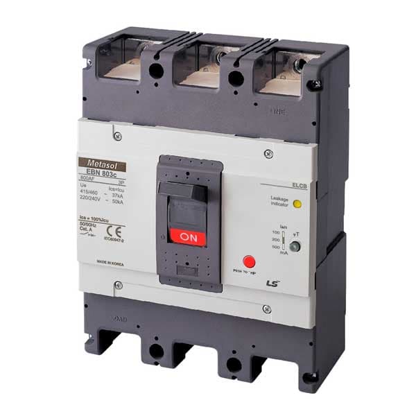 CB khối chống giật LS EBN803c 500A 3P (100-500mA) 37kA