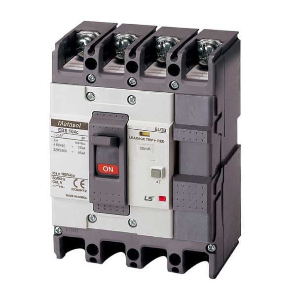 CB khối chống giật LS EBS104c 15A 4P 30mA 37kA