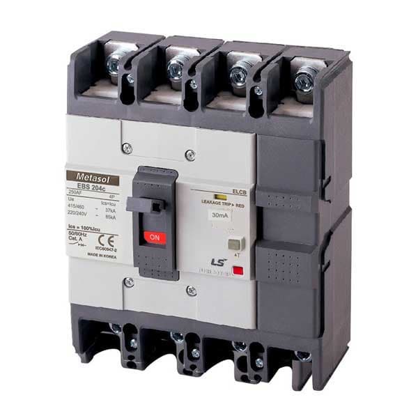 CB khối chống giật LS EBS204c 125A 4P 30mA 37kA
