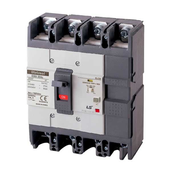 CB khối chống giật LS EBS204c 250A 4P (100-500mA) 37kA