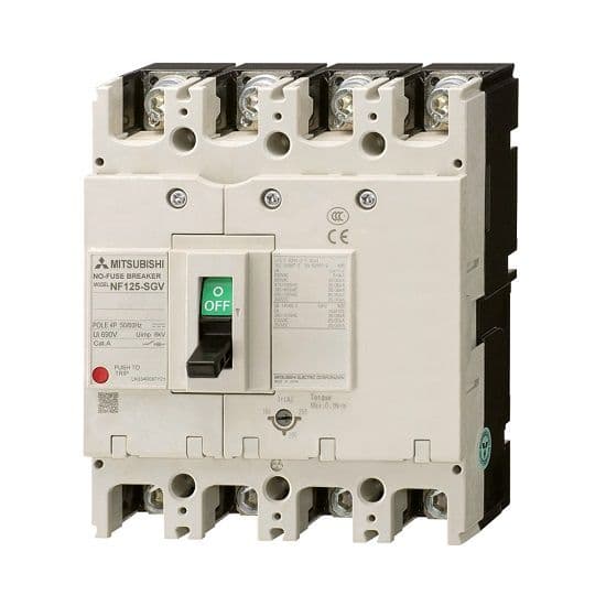MCCB chỉnh dòng Mitsubishi NF125-SGV 4P 35-50A 36kA