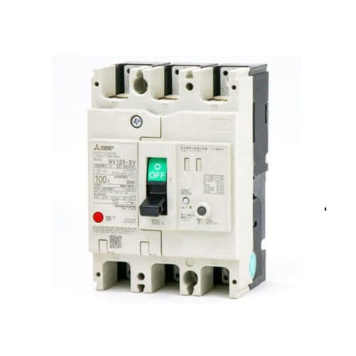 CB khối chống giật Mitsubishi NV125-SV 3P 125A 30kA 1.2.500mA