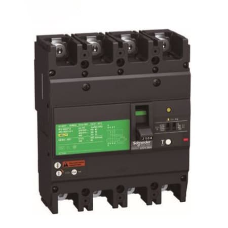 CB khối chống giật Schneider EZCV250H4125 125A 36kA 4P