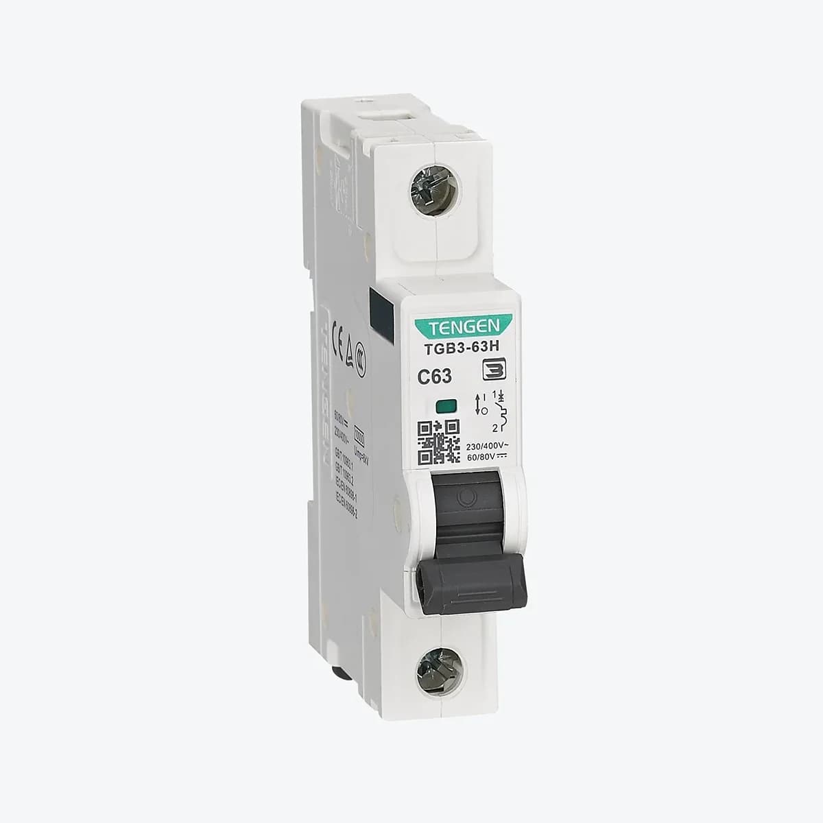 Aptomat Tengen TGB3-63L 1P C50 (ảnh minh họa dòng TGB3-63 1P)