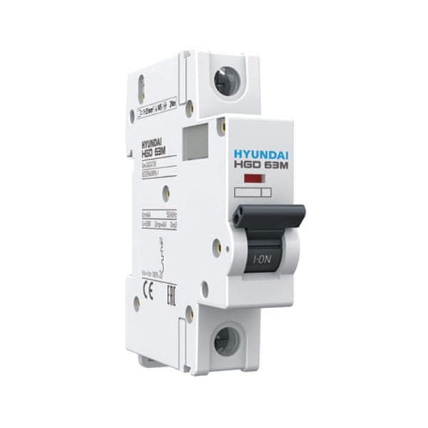 MCB Hyundai HGD63M 1P 63A 6kA