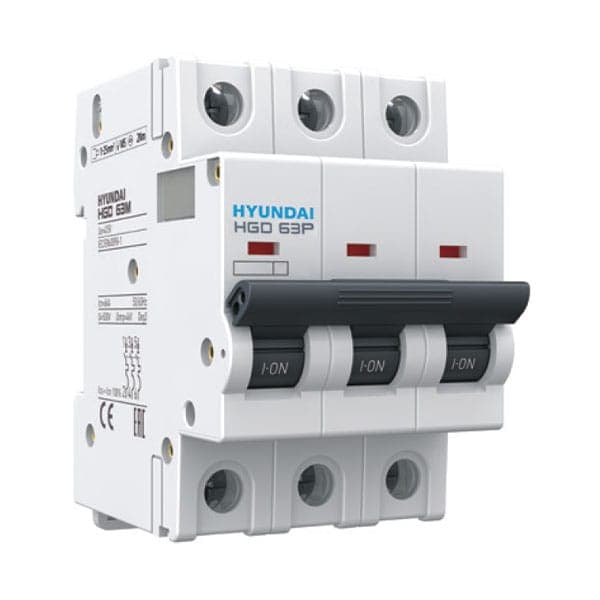 MCB Hyundai HGD63P 3P 32A 10kA