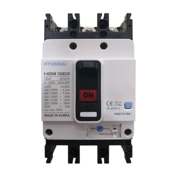 MCCB Hyundai HGM100E-F 3P 50A 16kA