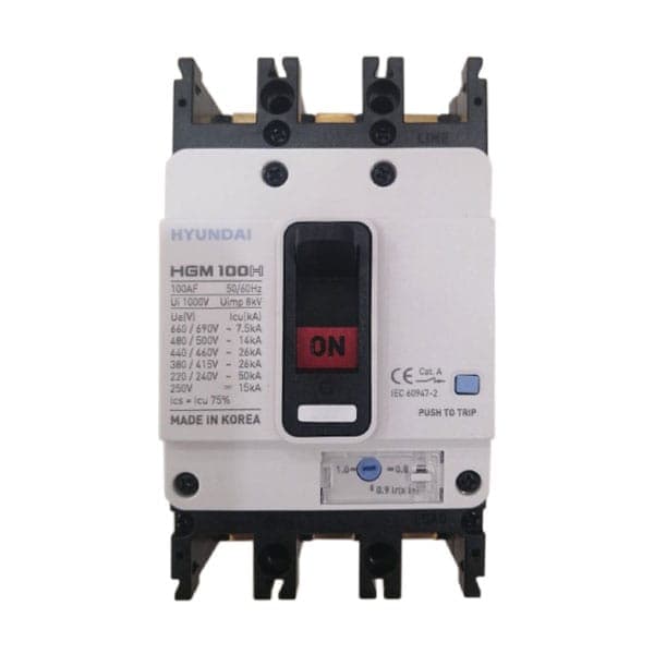 MCCB Hyundai HGM100H-F 3P 75A 26kA