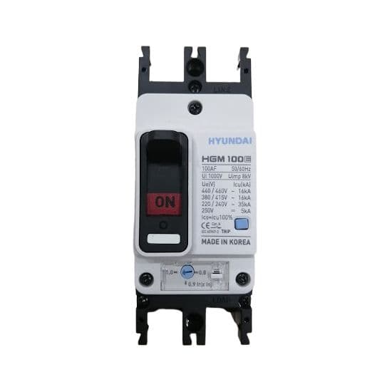 MCCB Hyundai HGM100S-F 2P 20A 50kA