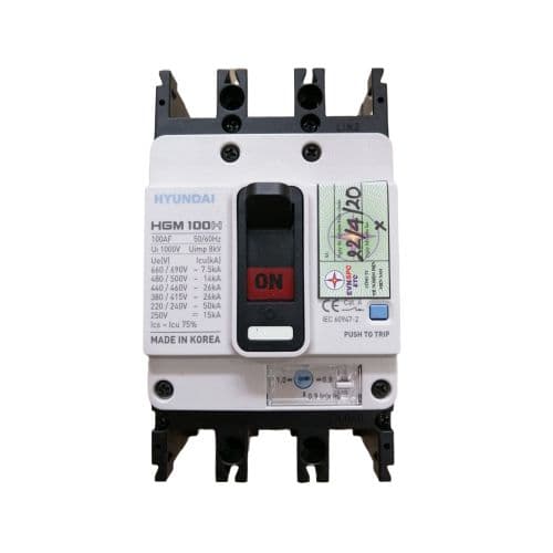 MCCB Hyundai HGM100S-F 3P 16A 20kA