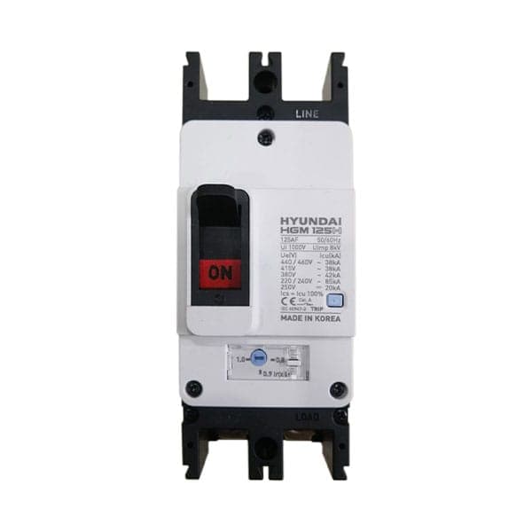 MCCB Hyundai HGM125H-F 2P 75A 85kA