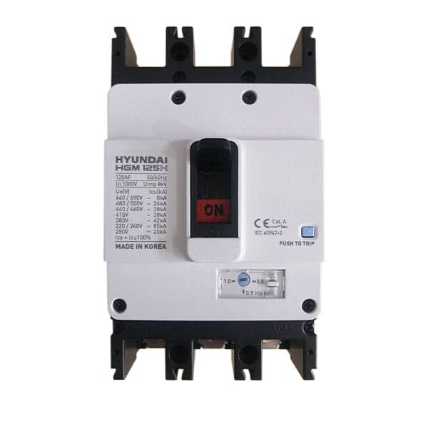 MCCB Hyundai HGM125H-F 3P 16A 38kA