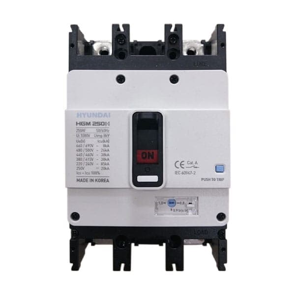 MCCB Hyundai HGM250H-F 2P 250A 85kA