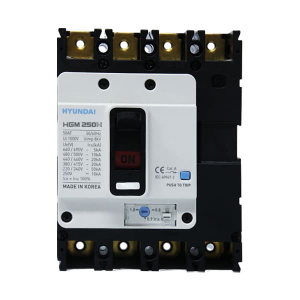MCCB Hyundai HGM250H-FVP 3P 250A 38kA