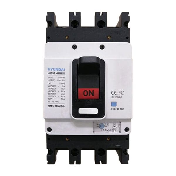 MCCB Hyundai HGM400E-F 3P 300A 45kA