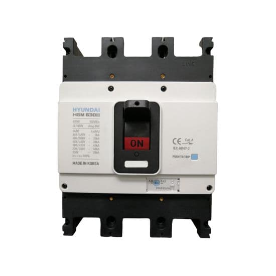 MCCB Hyundai HGM630S-F 3P 630A 65kA