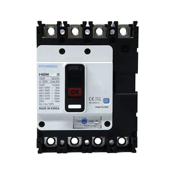 MCCB Hyundai HGM630S-F 4P 630A 65kA