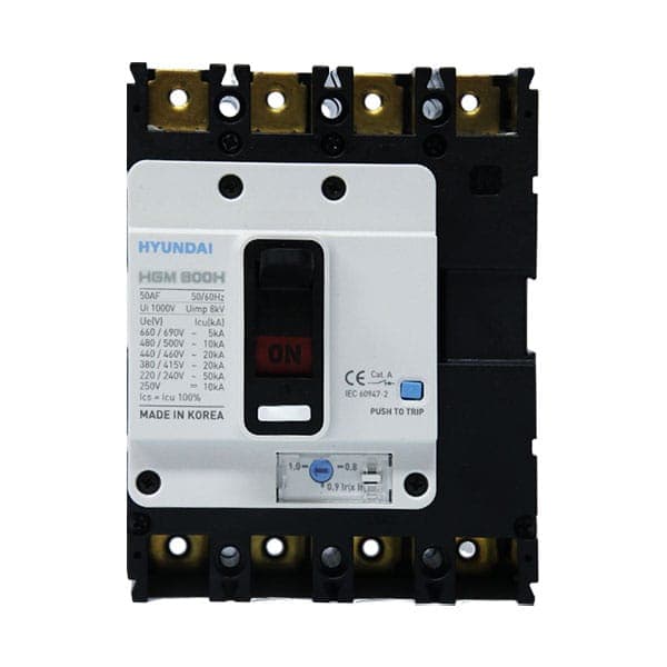 MCCB Hyundai HGM800H-F 4P 700A 85kA