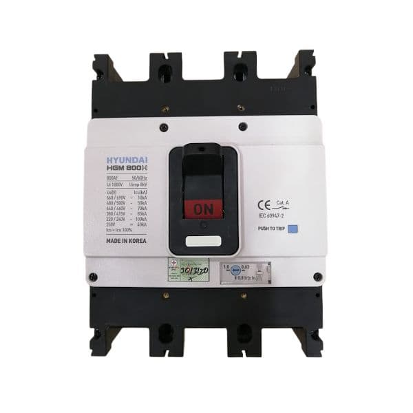 MCCB Hyundai HGM800S-F 3P 700A 65kA